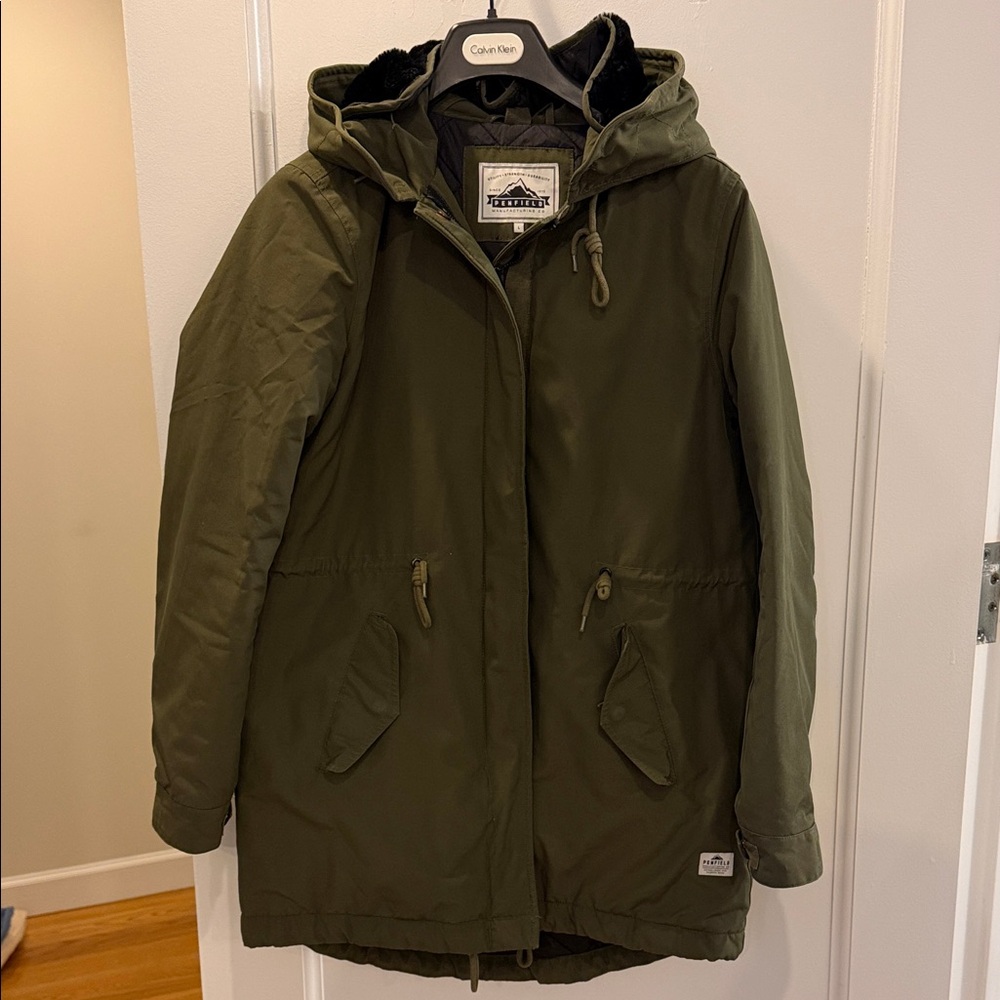 Penfield Olive Hooded Jacket Women Large